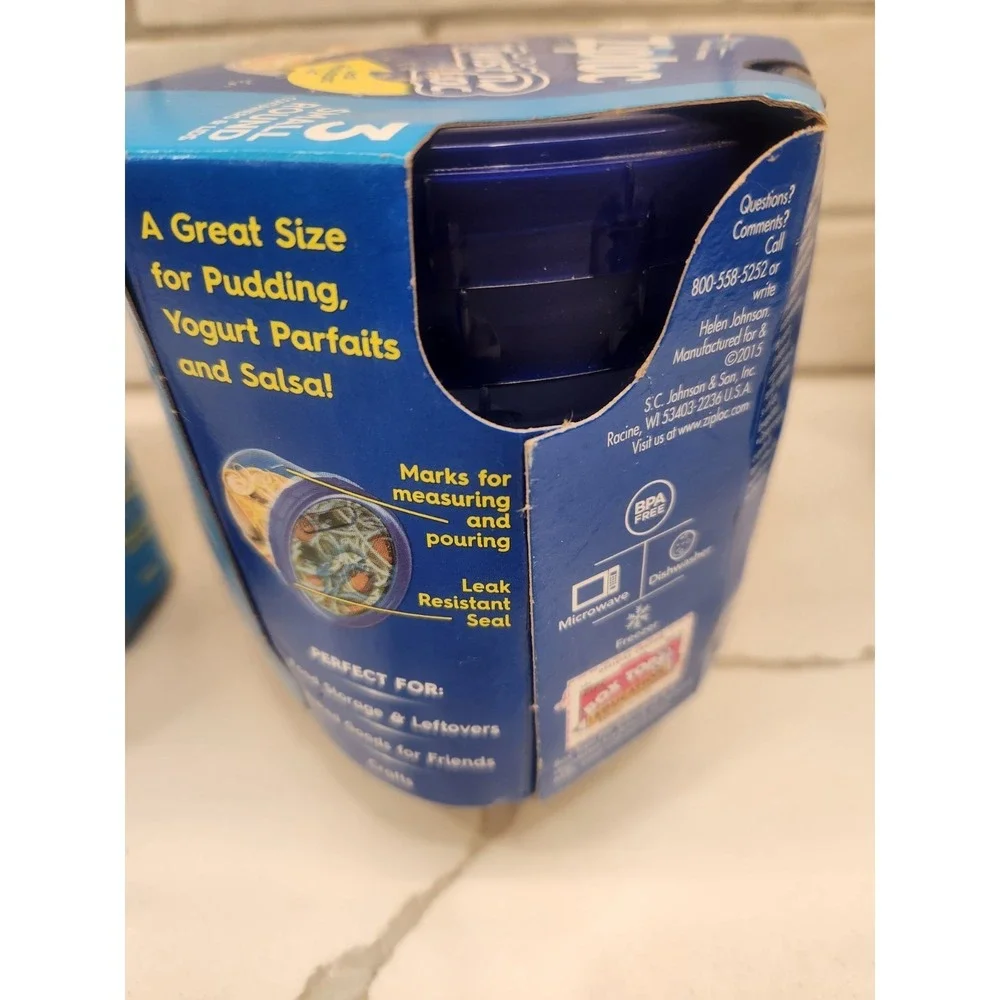 Lot of‎ 2 -Ziploc Twist n Loc 3-Pack Small Round & 4-Pack Med Smart Snap Bowls